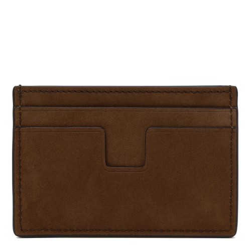 Tom Ford Brown Leather Card Holder.   2