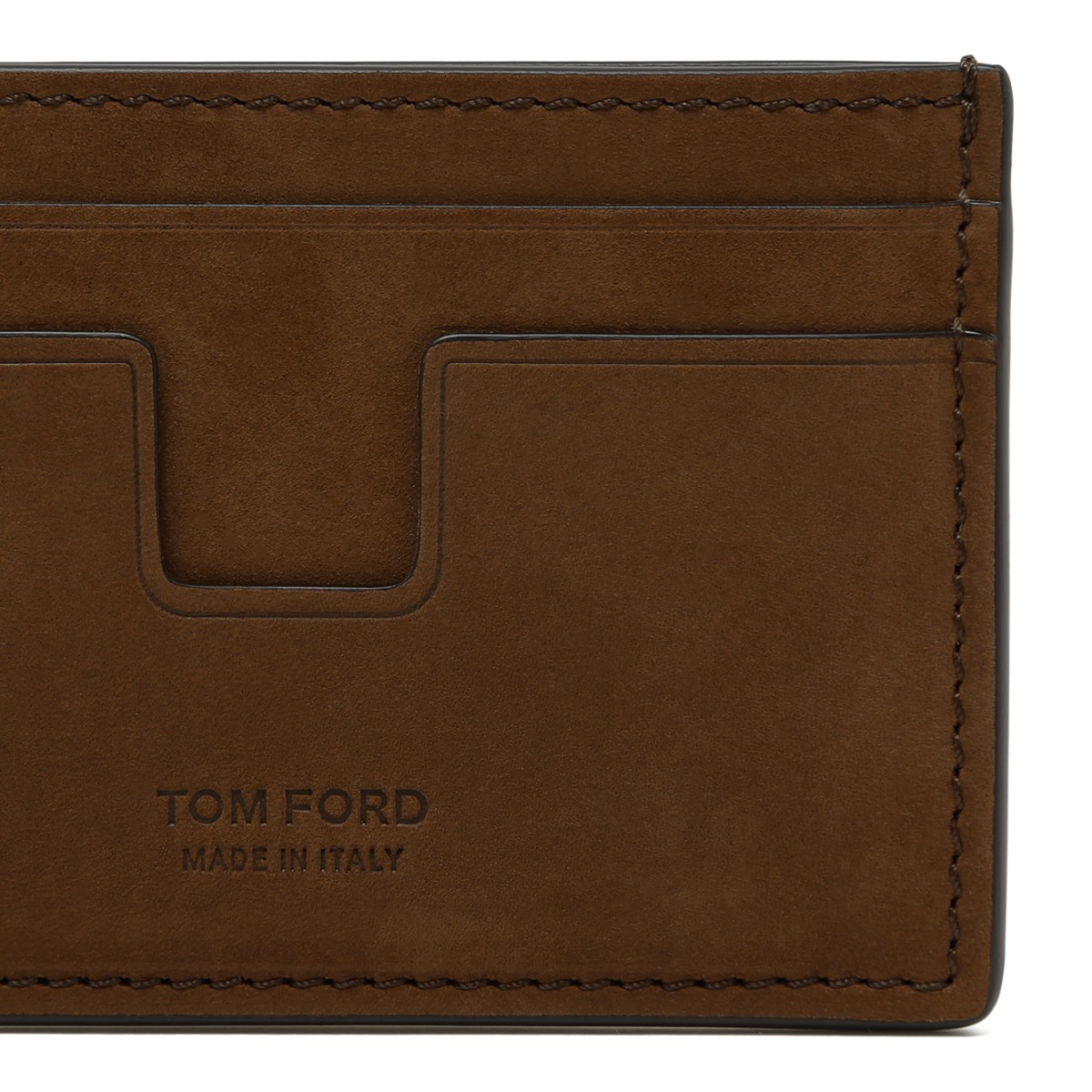 Tom Ford Brown Leather Card Holder.  