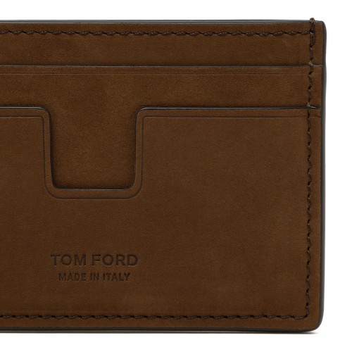 Tom Ford Brown Leather Card Holder.  