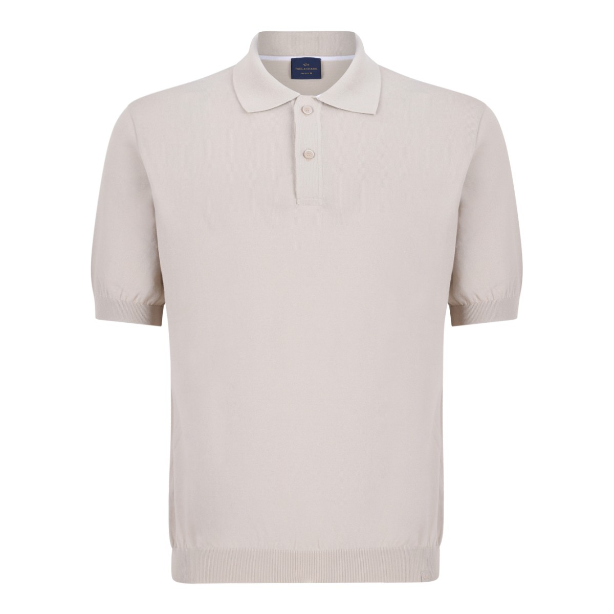 Paul & Shark Beige Cotton Polo Shirt.