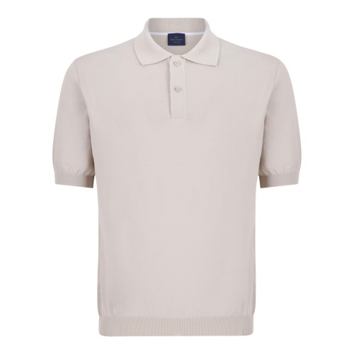 Paul & Shark Beige Cotton Polo Shirt.