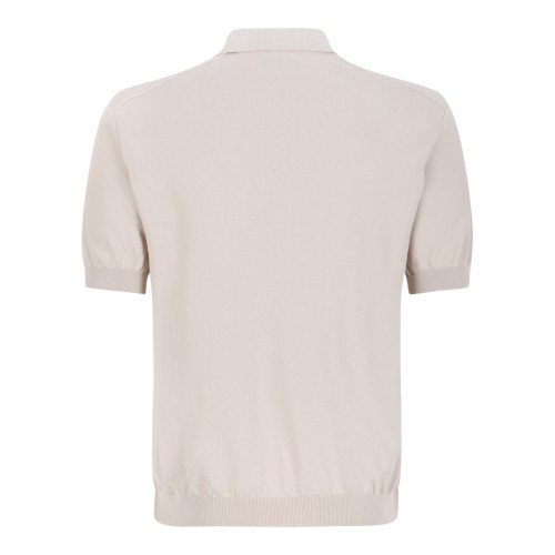 Paul & Shark Beige Cotton Polo Shirt. 2