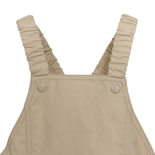 Moncler Kids Beige Utility Pinafore Dress.