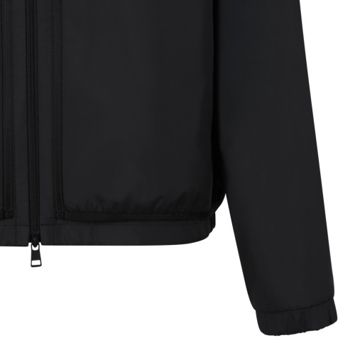Moncler Black Zip-Up Technical Jacket.