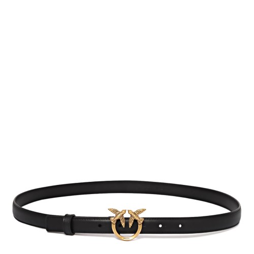 Pinko Black Love Bird Buckle Belt. 