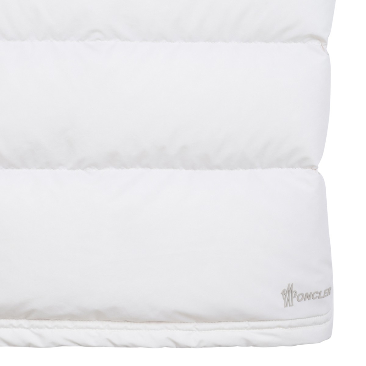 Moncler Grenoble White Quilted Down Vest.