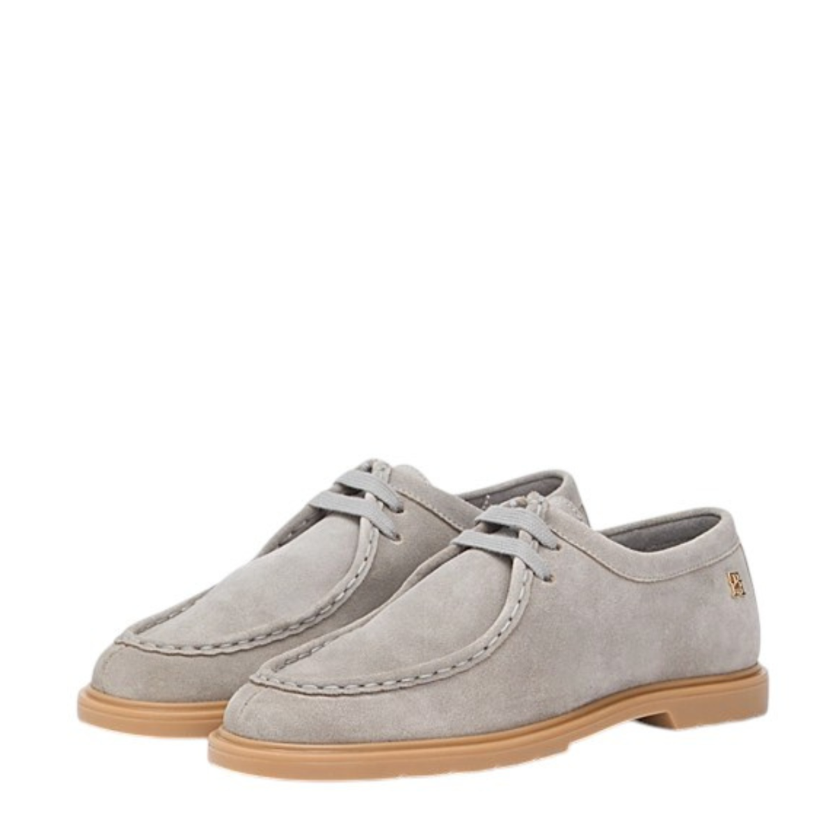 Tommy Hilfiger Grey Suede Moccasin Shoes. 