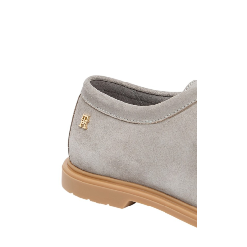 Tommy Hilfiger Grey Suede Moccasin Shoes. 