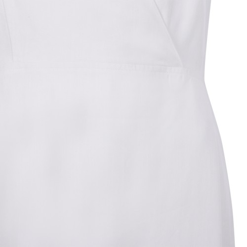 Calvin Klein Ivory Draped Sleeveless Midi Dress.
