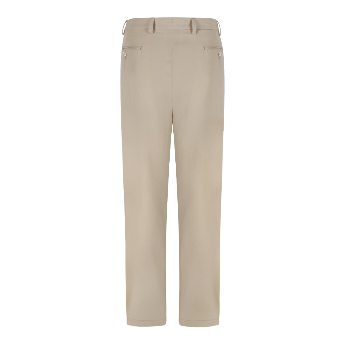 Prada Beige Tailored Trousers with Pleats.