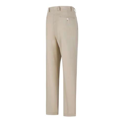 Prada Beige Tailored Trousers with Pleats.