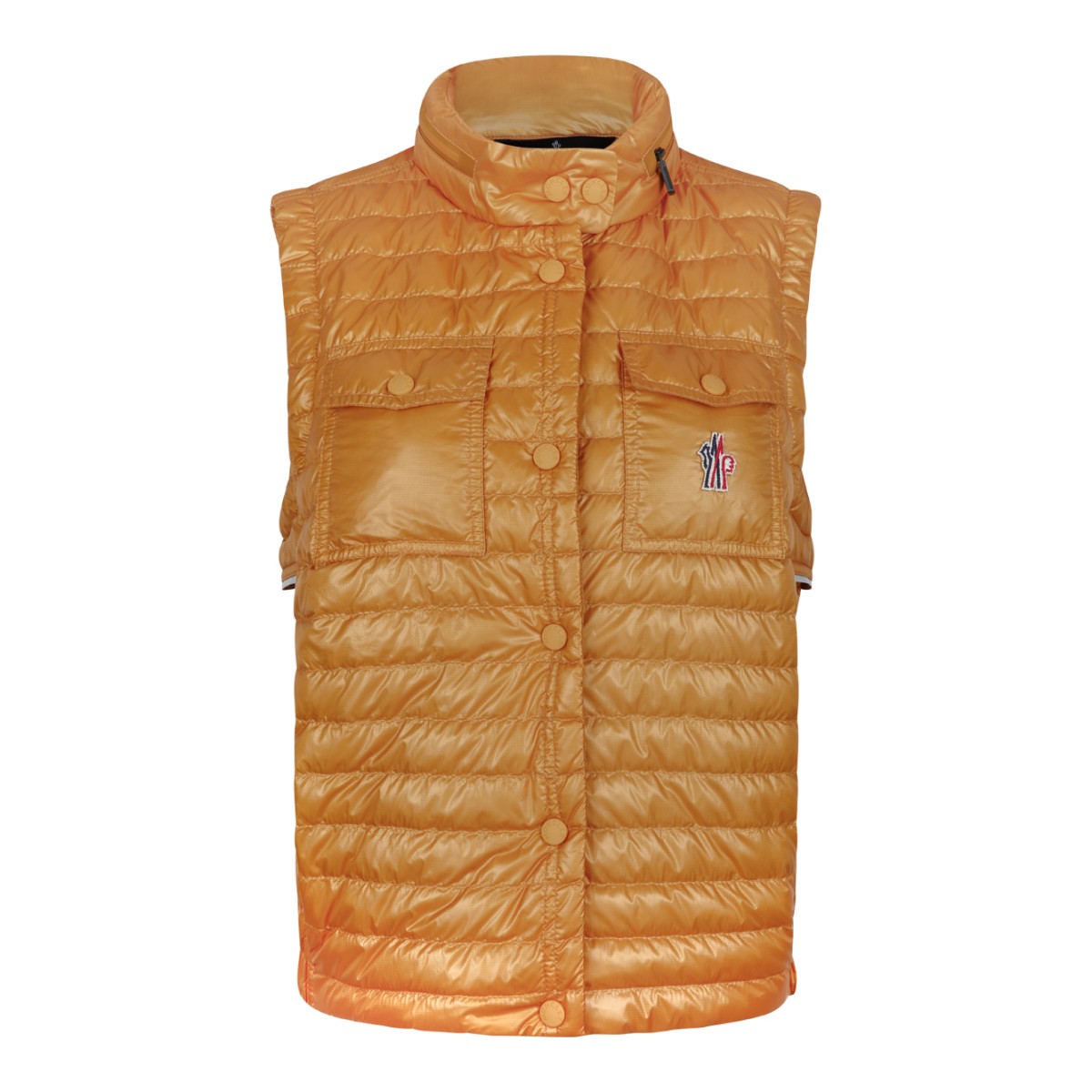 Moncler Grenoble Yellow Quilted Down Vest.