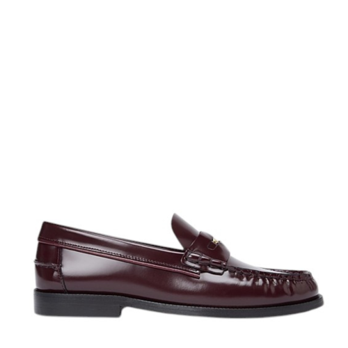 Tommy Hilfiger Burgundy Leather Penny Loafers.  
