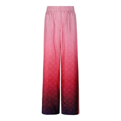 Casablanca Pink Gradient Wide-Leg Trousers.