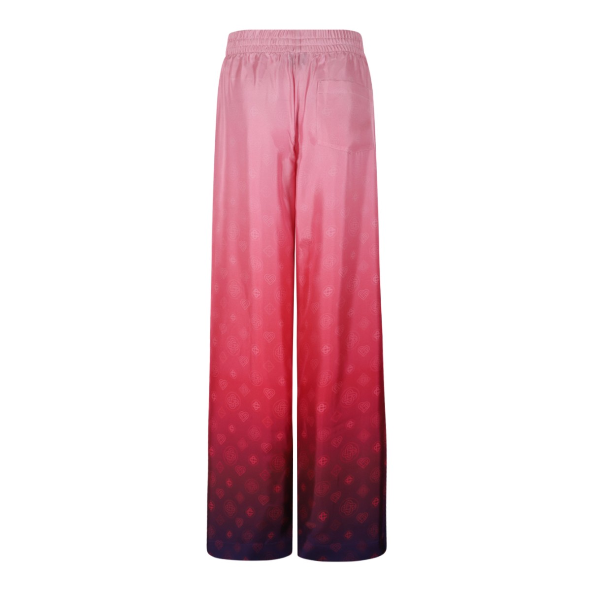 Casablanca Pink Gradient Wide-Leg Trousers.