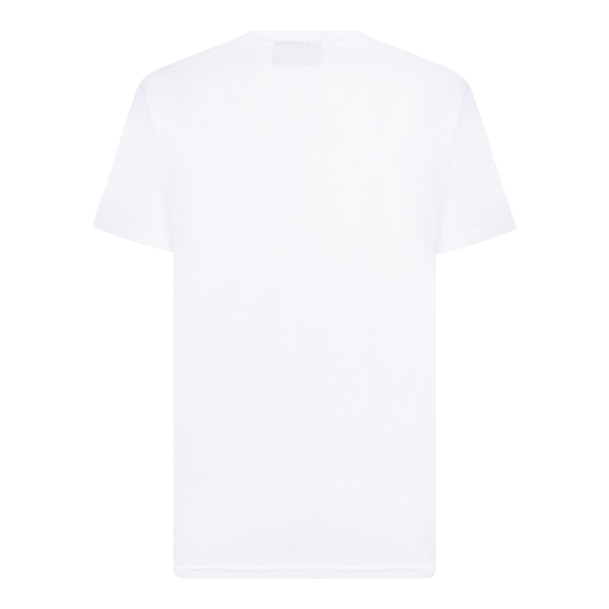 Philipp Plein White Cotton T-Shirt with Script Logo.
