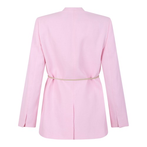 Fabiana Filippi Pink Minimalist Tailored Blazer.  2