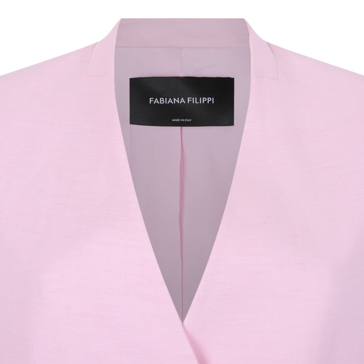 Fabiana Filippi Pink Minimalist Tailored Blazer. 