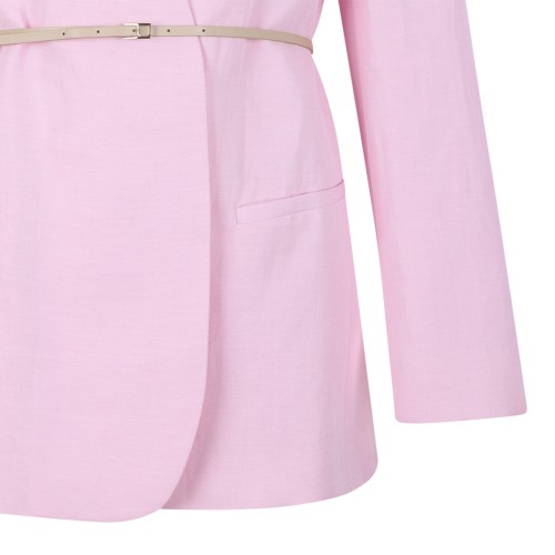 Fabiana Filippi Pink Minimalist Tailored Blazer. 