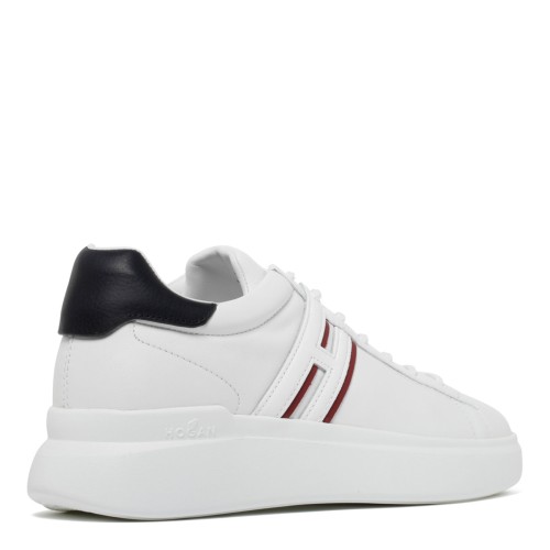 Hogan White Calf Leather H580 Low Top Sneakers.