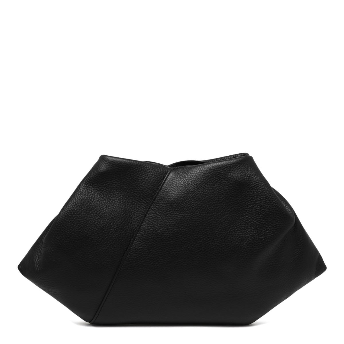 MM6 Maison Margiela Black Soft Leather Handbag.
