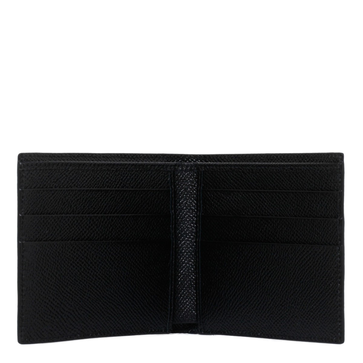 Dolce & Gabbana Black Leather Bi-Fold Wallet.  