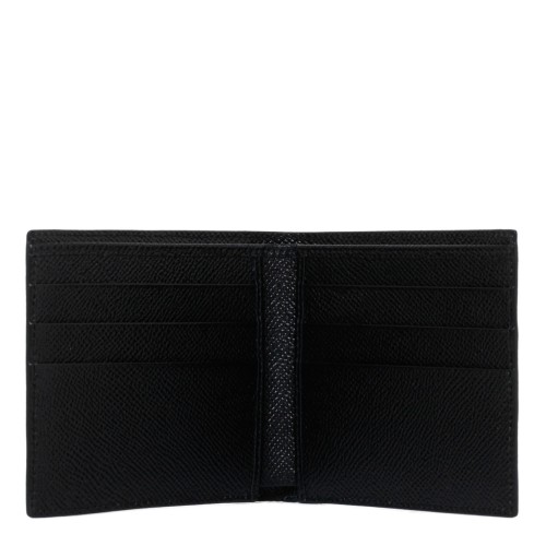 Dolce & Gabbana Black Leather Bi-Fold Wallet.  