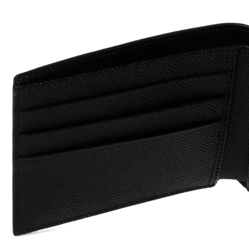 Dolce & Gabbana Black Leather Bi-Fold Wallet.  