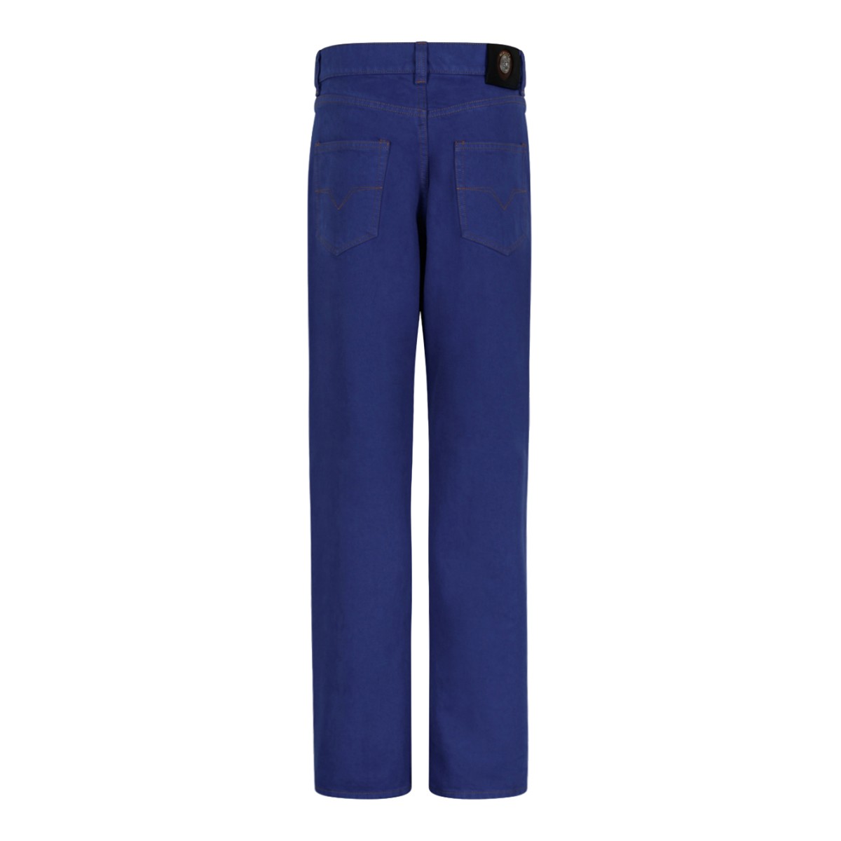 Versace Blue Straight-Leg Denim Jeans.