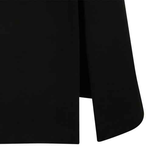 Max Mara Black Sleeveless Knit Midi Dress.