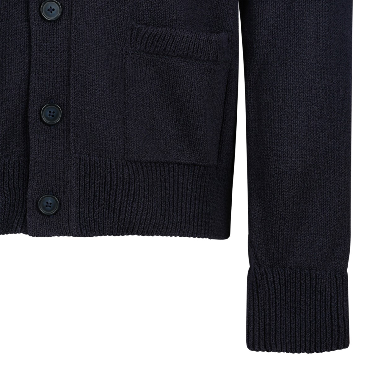 Boss x David Beckham Navy Knit Cardigan.