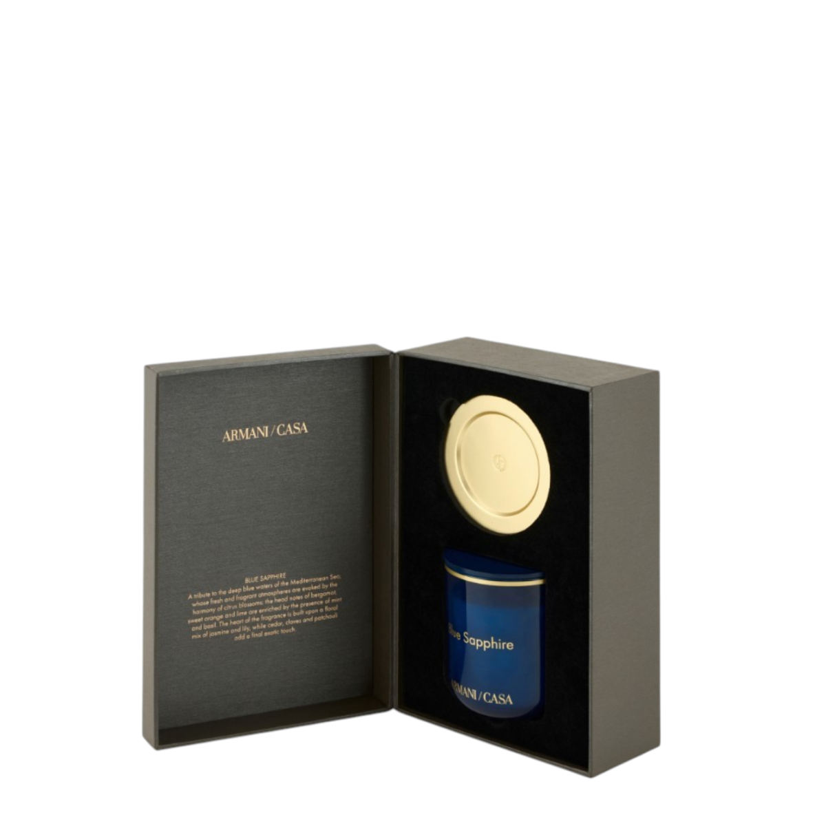 Armani/Casa Blue Sapphire Scented Candle.
