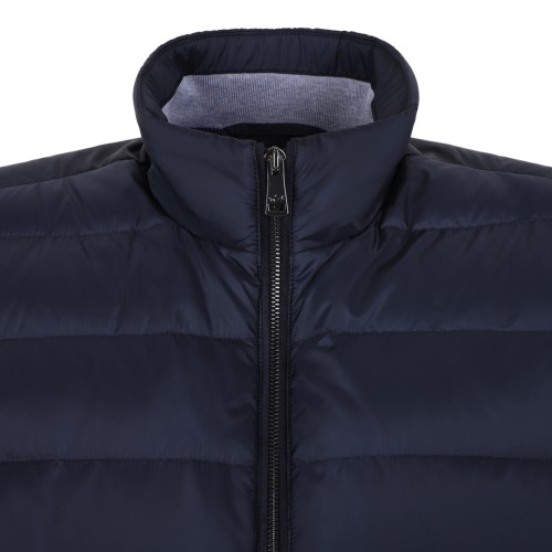 Paul & Shark Navy Blue Quilted Down Gilet.