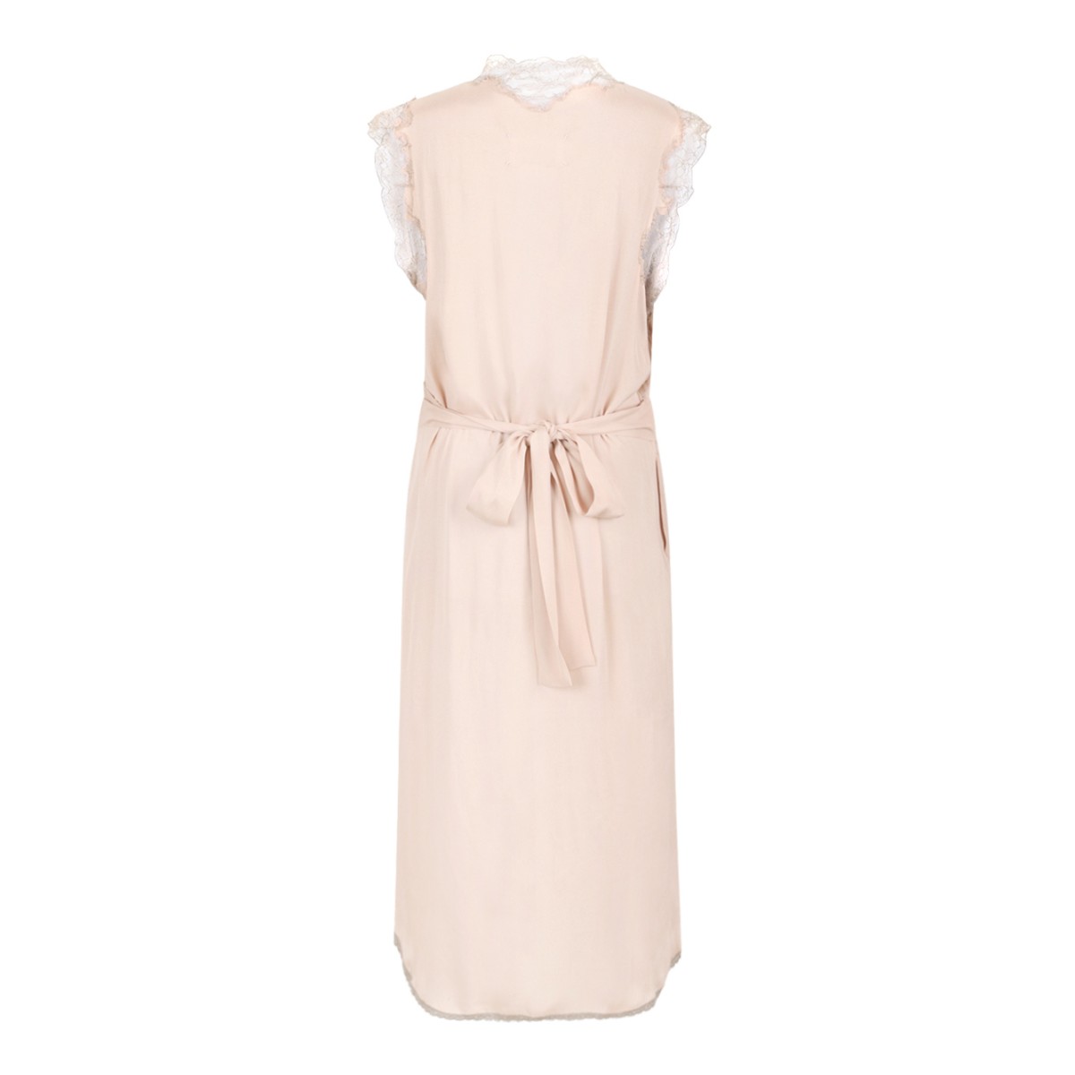 Maison Margiela Blush Pink Draped Midi Dress.