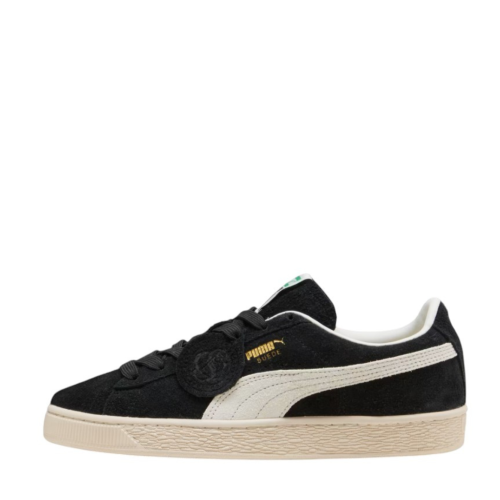 Puma Black Suede Low-Top Sneakers.
