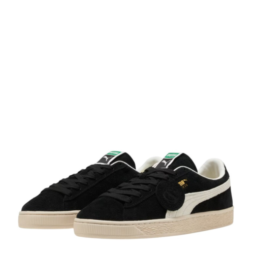 Puma Black Suede Low-Top Sneakers. 2