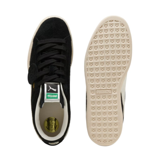 Puma Black Suede Low-Top Sneakers.
