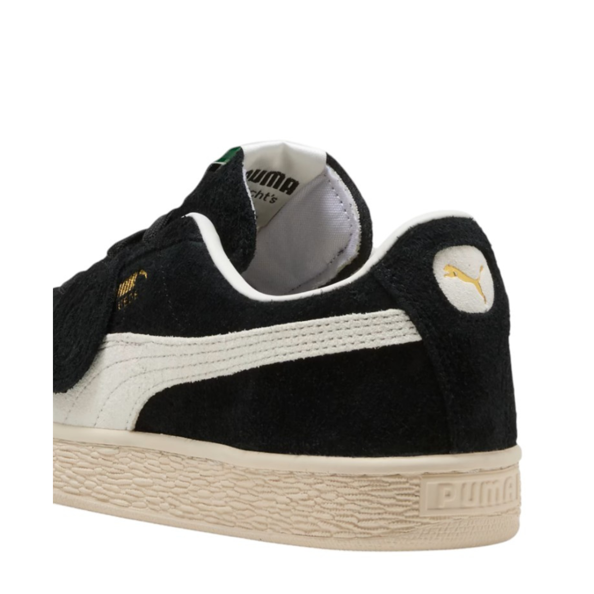 Puma Black Suede Low-Top Sneakers.