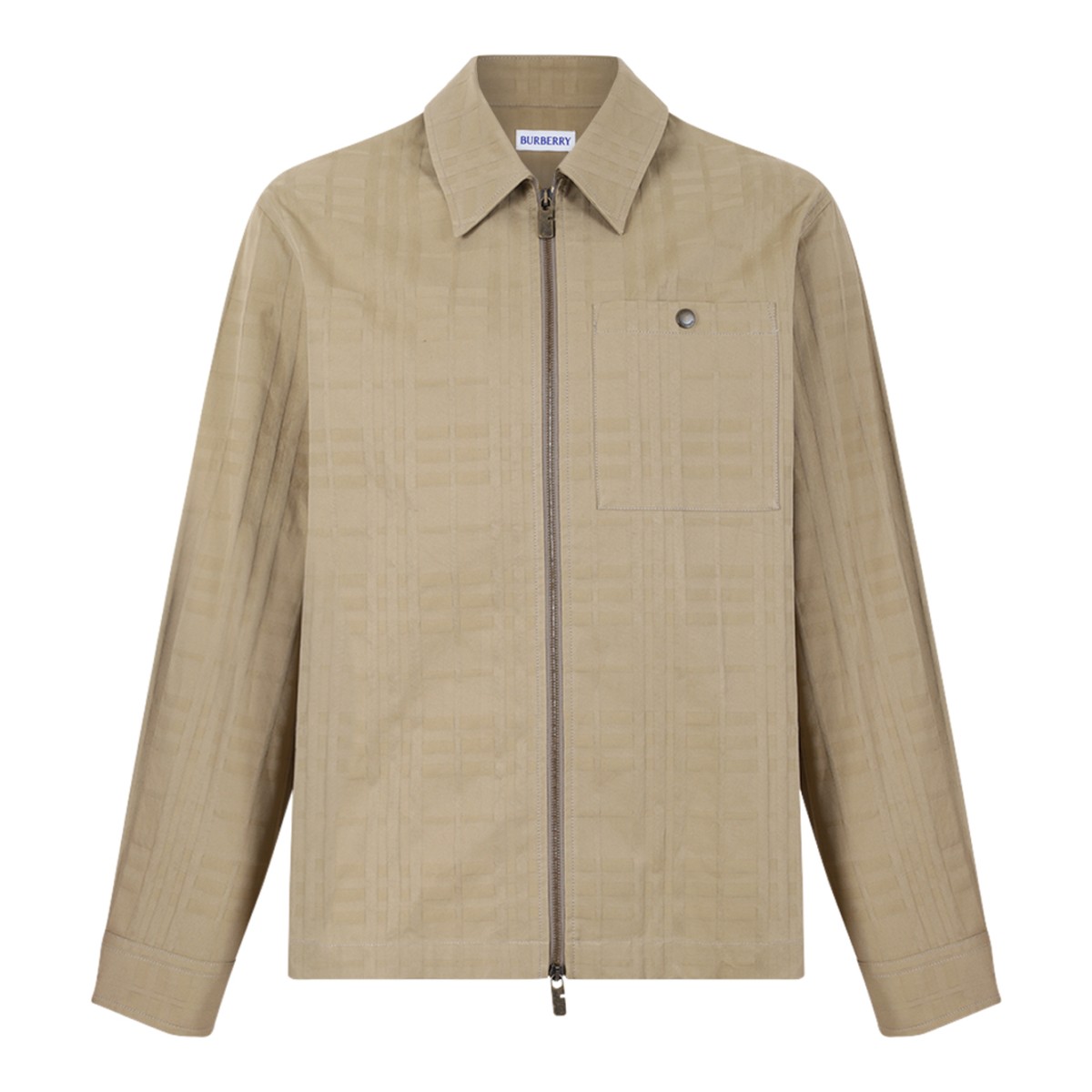 Burberry Beige Lightweight Zip Jacket.  