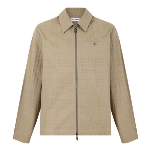 Burberry Beige Lightweight Zip Jacket.  