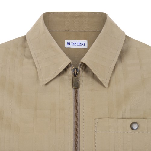 Burberry Beige Lightweight Zip Jacket.  