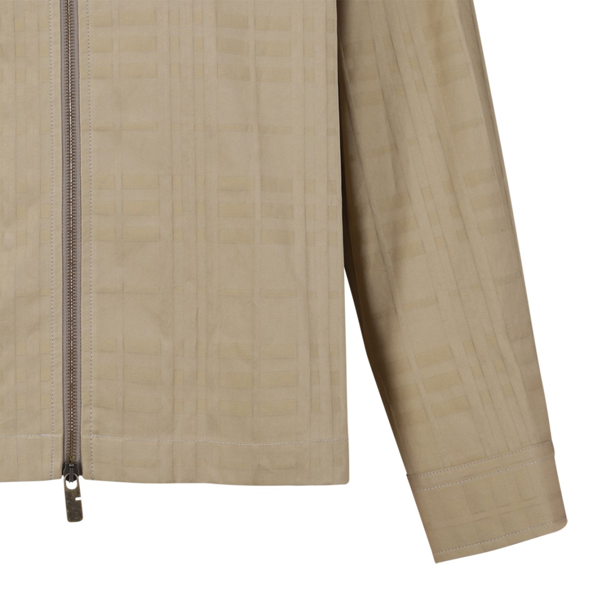 Burberry Beige Lightweight Zip Jacket.  