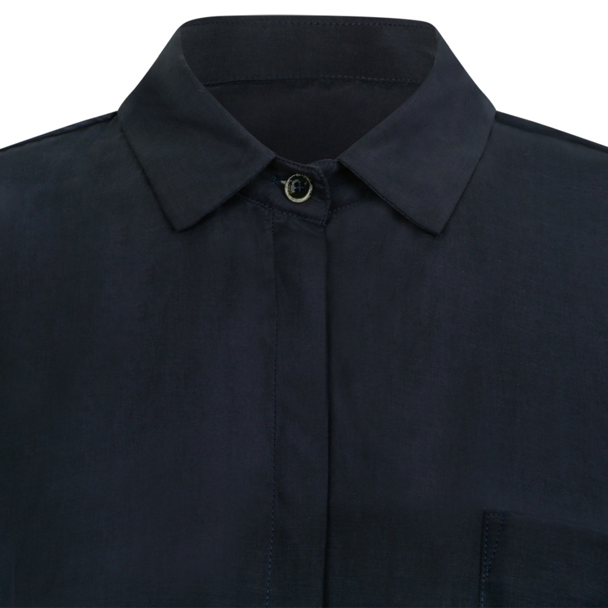 Nine In The Morning Dark Grey Minimal Shirt Jacket.