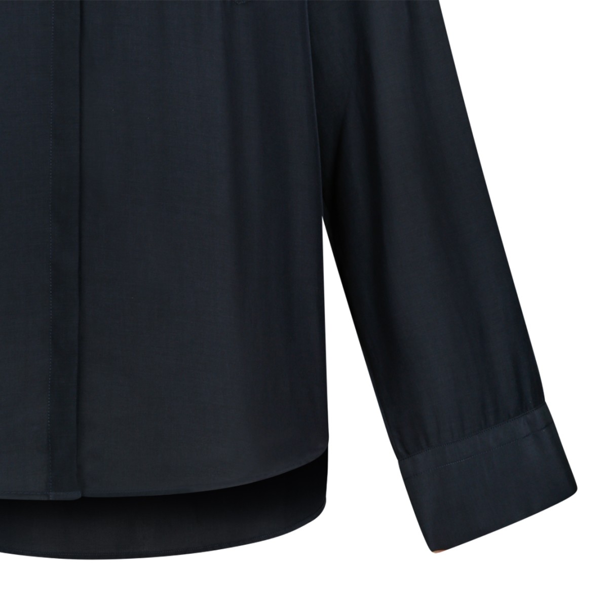 Nine In The Morning Dark Grey Minimal Shirt Jacket.