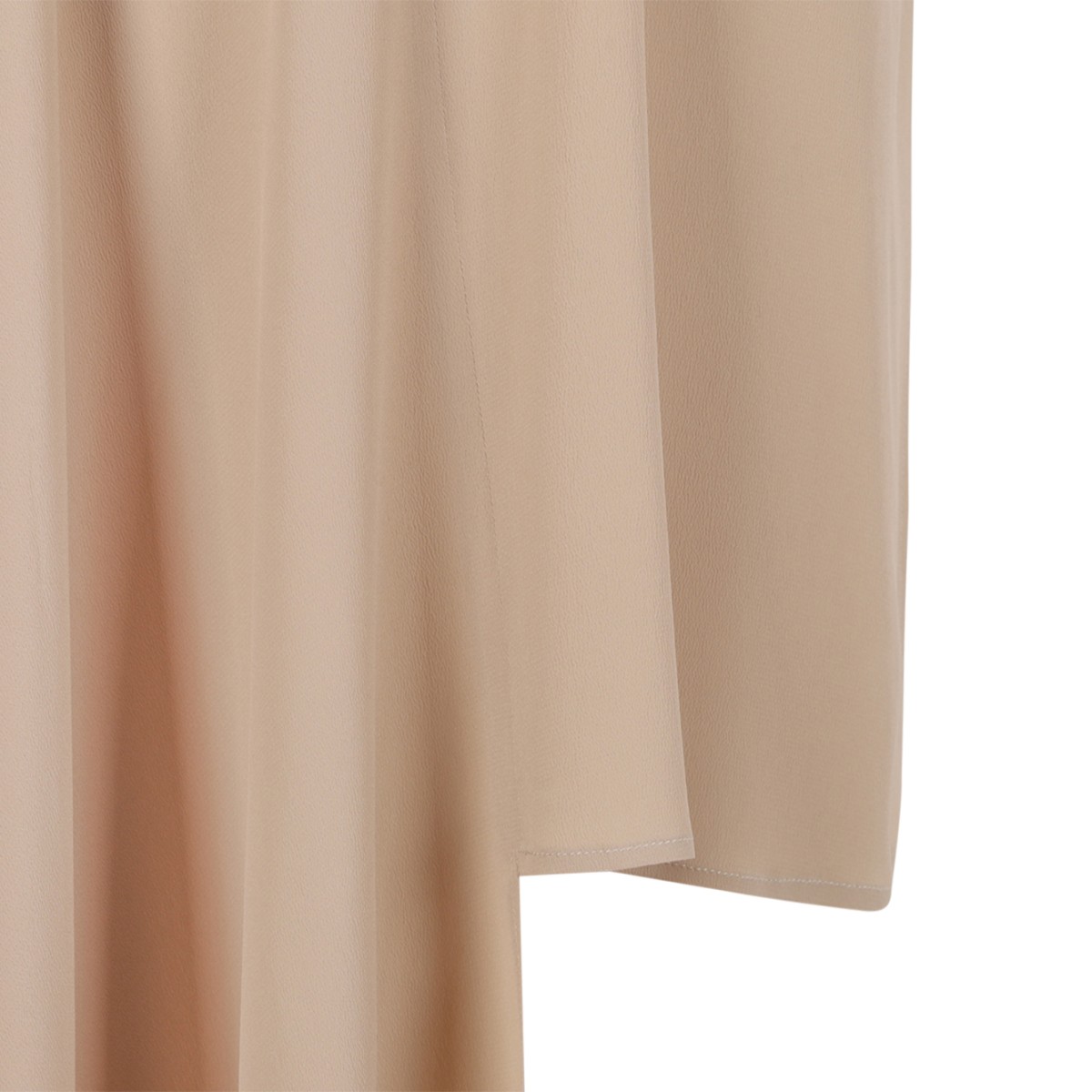 Fabiana Filippi Beige Asymmetric Sleeveless Top. 