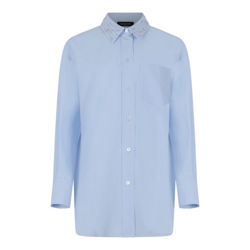 Fabiana Filippi Light Blue Cotton Shirt.