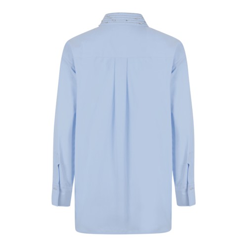 Fabiana Filippi Light Blue Cotton Shirt. 2