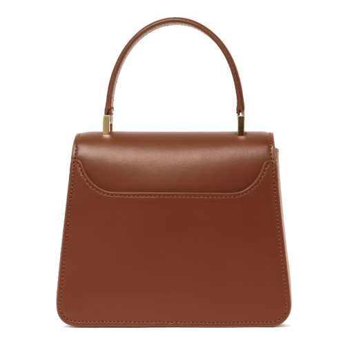 Lanvin Brown Leather Top-Handle Bag.  