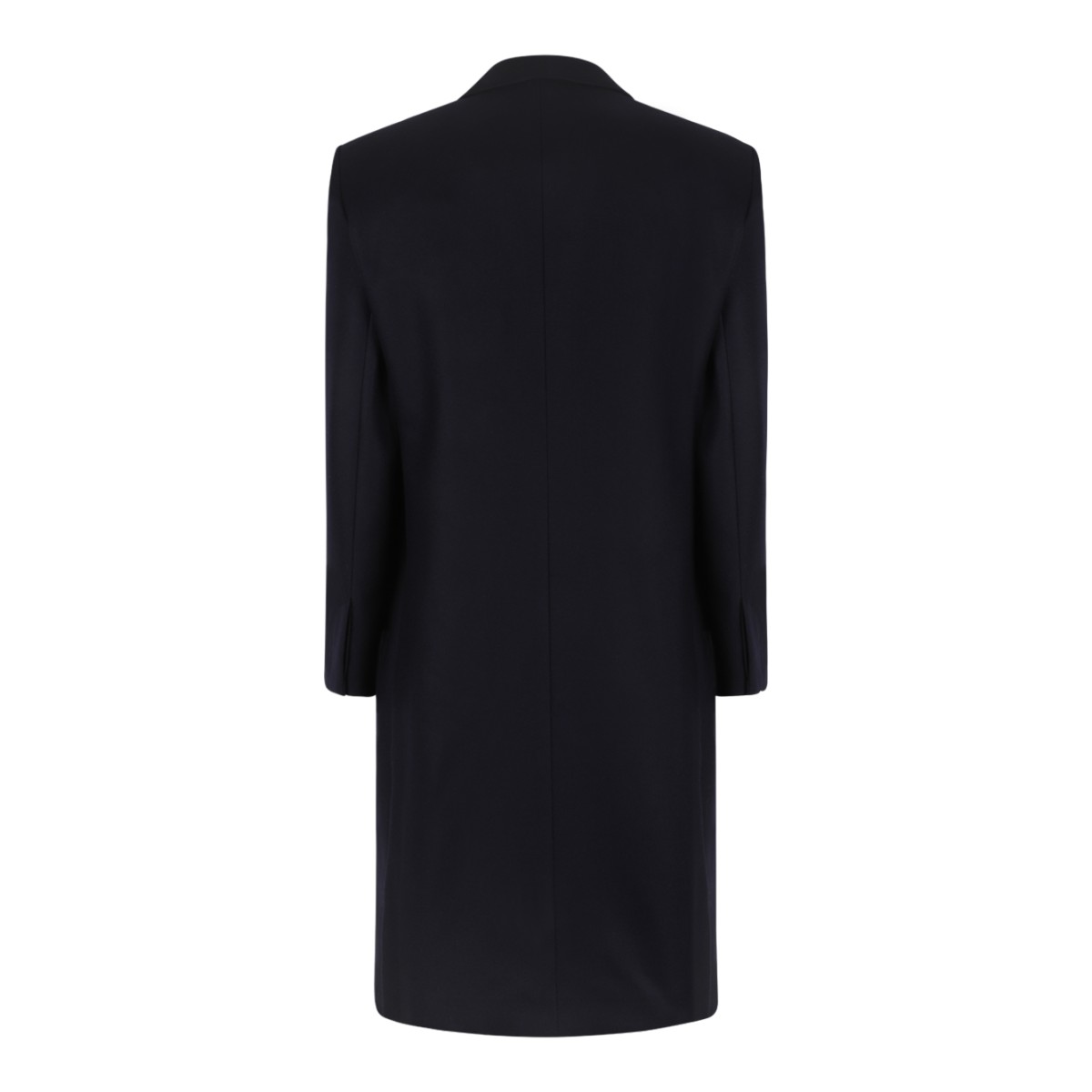 Givenchy Navy Tailored Wool Overcoat. 
