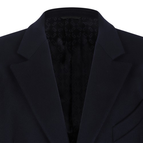 Givenchy Navy Tailored Wool Overcoat. 